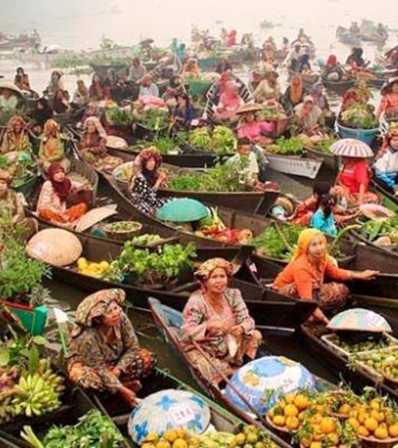 Intip Tempat Wisata Unggulan Kalimantan Selatan dengan Ikon Pasar Terapung Lok Baitan
