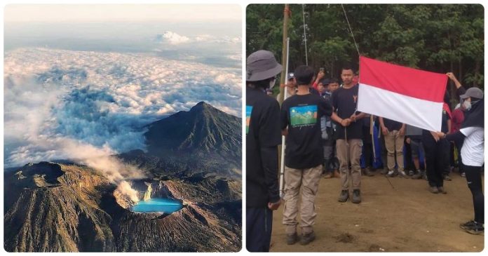 7 Pelari Kibarkan Bendera di Gunung Ijen; Gunung Ranti Dipadati Para Pendaki